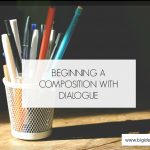 Begin A Composition With Speech