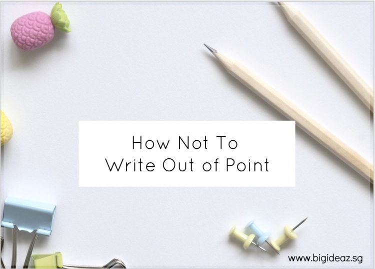 how not to write out of point